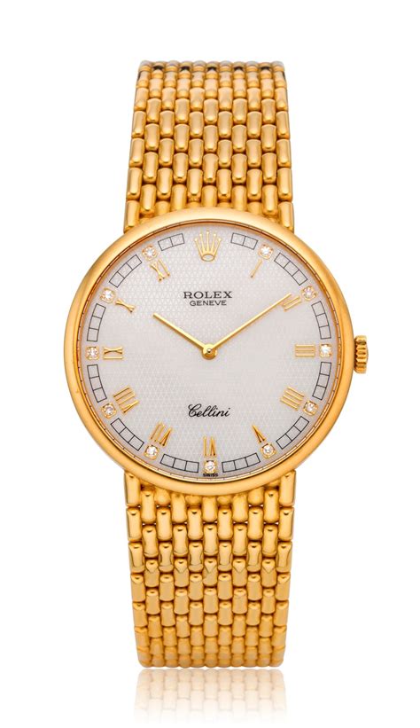 rolex cellini 18k gold watch.